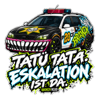 Party Police Sticker by Broken Head