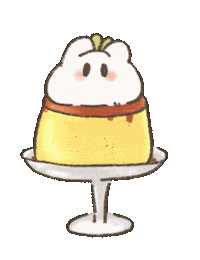 fairymofu かわいい sweets pudding ぷりん Sticker