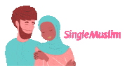 Just Married Muslim Sticker by SingleMuslim.com