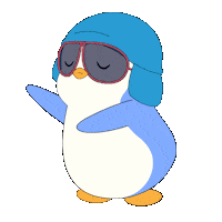 Happy In The Zone Sticker by Pudgy Penguins