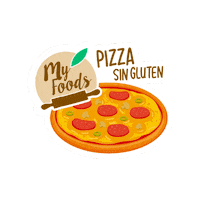 MyFoods amor pizza comida chile Sticker