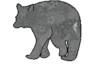 DissentDecals bear forest mountains woods Sticker