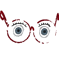 Eyes Glasses Sticker