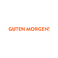 Good Morning Orange Sticker by Morgengold Frühstücksdienste