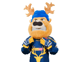 Cheering Deer Sticker by Tilburg Trappers