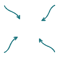 Pfeil Arrow Blue Sticker