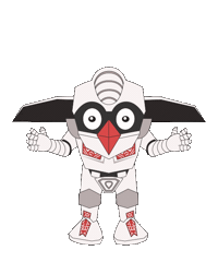 White Wings Love Sticker