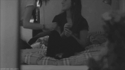 black and white couple GIF