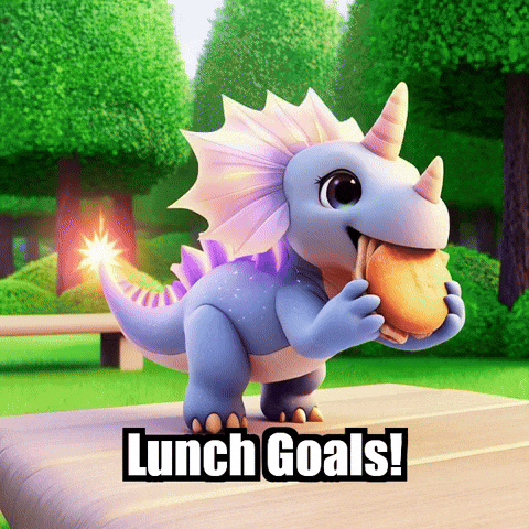 Lunch Park GIF by Divineasaur