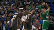High Five Regular Season GIF by NBA