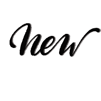 New Post Typography Sticker
