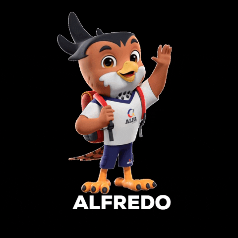 Mascote Alfredo GIF by Alfa Rede de Ensino