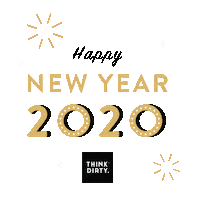 Happy2020 Sticker by Think Dirty