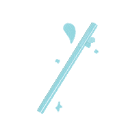 WonderSipStraw pink drink blue stars Sticker