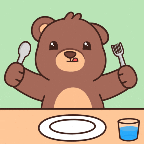 Teddy Bear Eating GIF by BEARISH