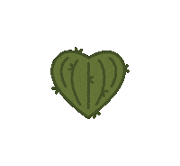 alexisqzada heart desert cactus hiking Sticker