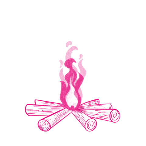 Fire Camping Sticker by MagentaMusik