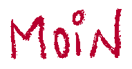 rot-stich hello morning hallo ciao Sticker