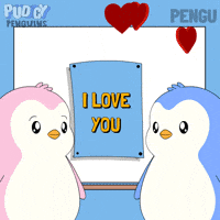 I Love You Couple GIF by Pudgy Penguins
