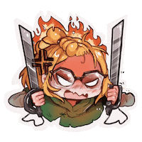 Ewel26 angry aot attackontitan shingekinokyojin Sticker