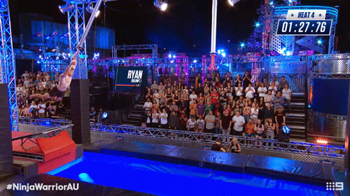 NinjaWarriorAU giphyupload ninja channel 9 ninja warrior GIF