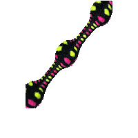 Caterpy bounce pattern bump bumps Sticker