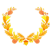 Fall Orange Sticker
