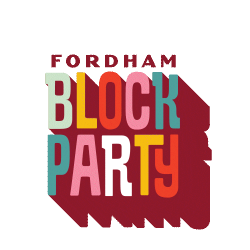 Block Party Alumni Sticker by Fordham University