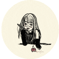 Girl Halloween Sticker