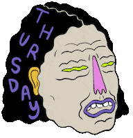 Days Of The Week Thursday Sticker by ffembroidery
