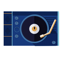 MaiteFranchi music vinyl maite Sticker