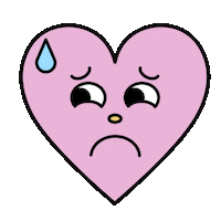 Sad Heart Sticker