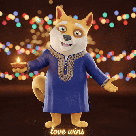 Happy Festival Of Lights GIF by Doge Pound