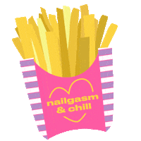 Sassy Fries Sticker by Nailgasm