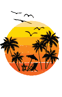Miami Sunset Sticker by Kimpton