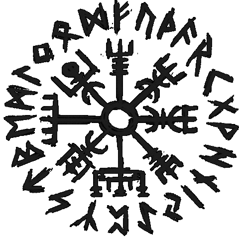 Viking Compass Sticker