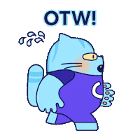 Buru-Buru Cat Sticker