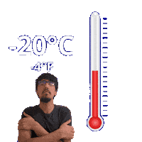 Negative Twenty Degrees Sticker