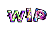 iodisworld glitch text wip workinprogress Sticker