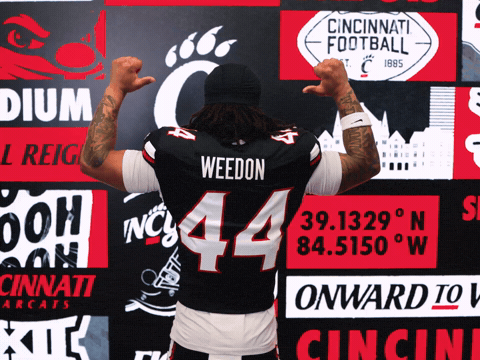 Football GIF by Cincinnati Bearcats