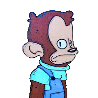 Eyes What Sticker by Mike Bennett Art