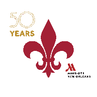 MSYLA nola fleur de lis new orleans marriott nola marriott Sticker