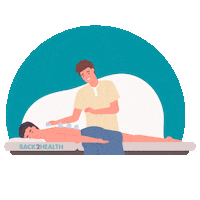 Back2health physiotherapy physiocenter back2health b2h Sticker