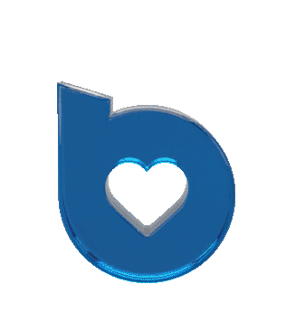 BeyondCommunication blueheart beyondcom beyondcommunication Sticker