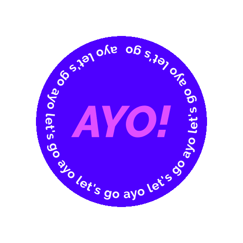 Lets Go Color Sticker by IYKRA.com