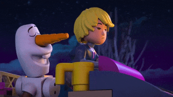 tired northern lights GIF by LEGO