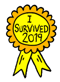 Happy New Year Sticker by Russell Taysom