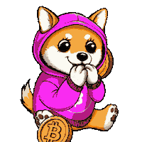 See No Evil Bitcoin Party Sticker by $DOG