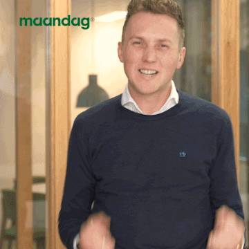 Maandag giphyupload yes lekker maandag GIF