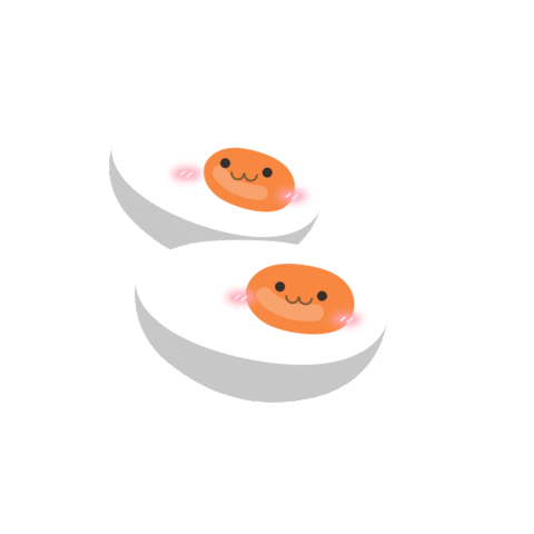 Eggs Japanese Food Sticker by Ramen Danbo